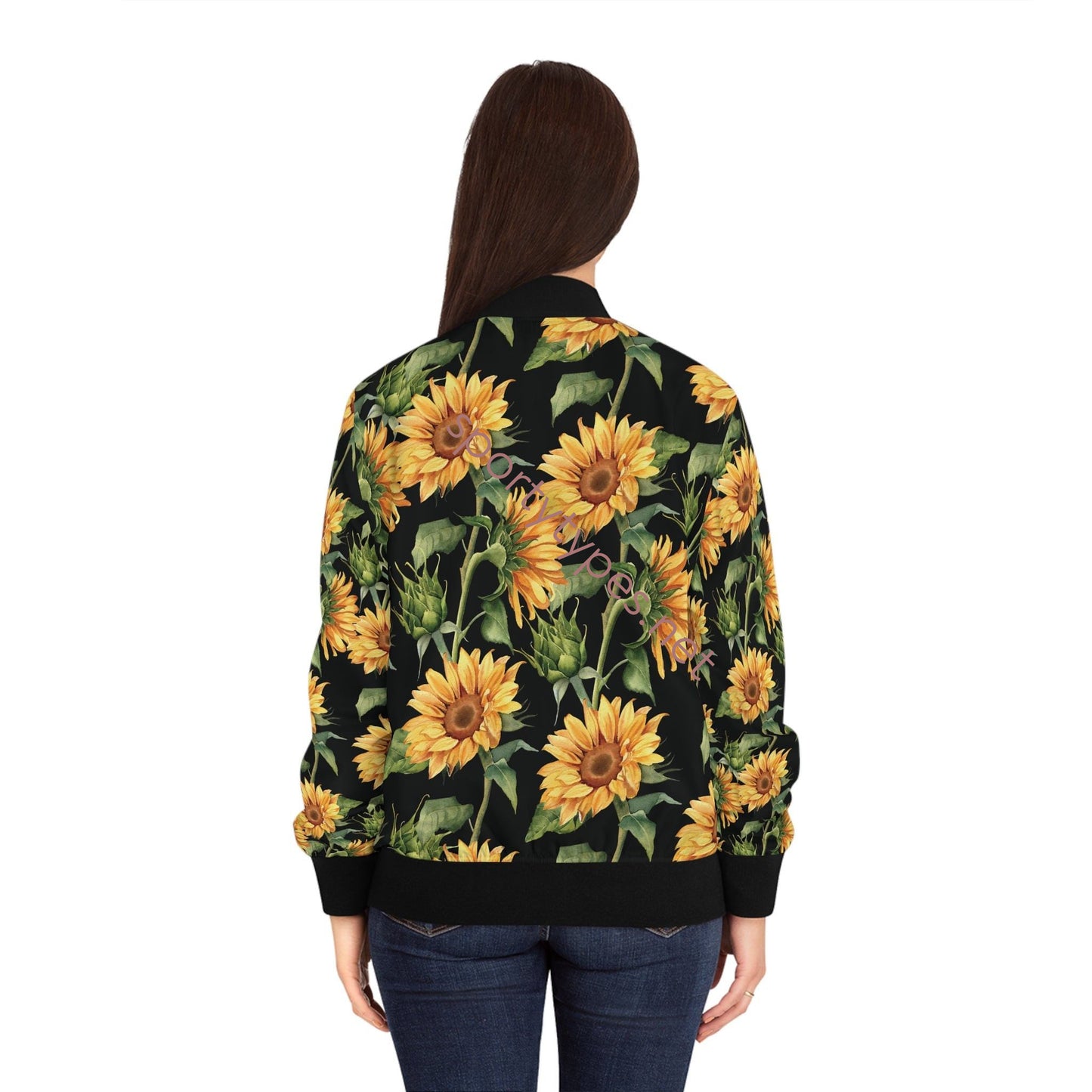 Women's Sunflowers Bomber Jacket