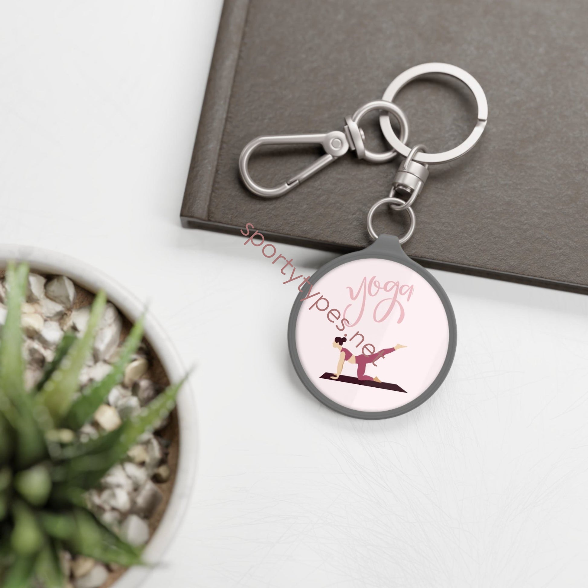 Yoga Keyring Tag