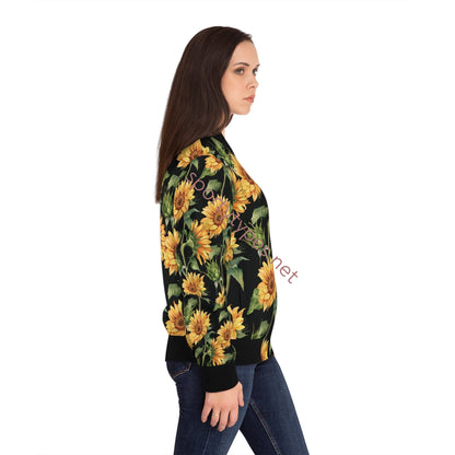 Women's Sunflowers Bomber Jacket