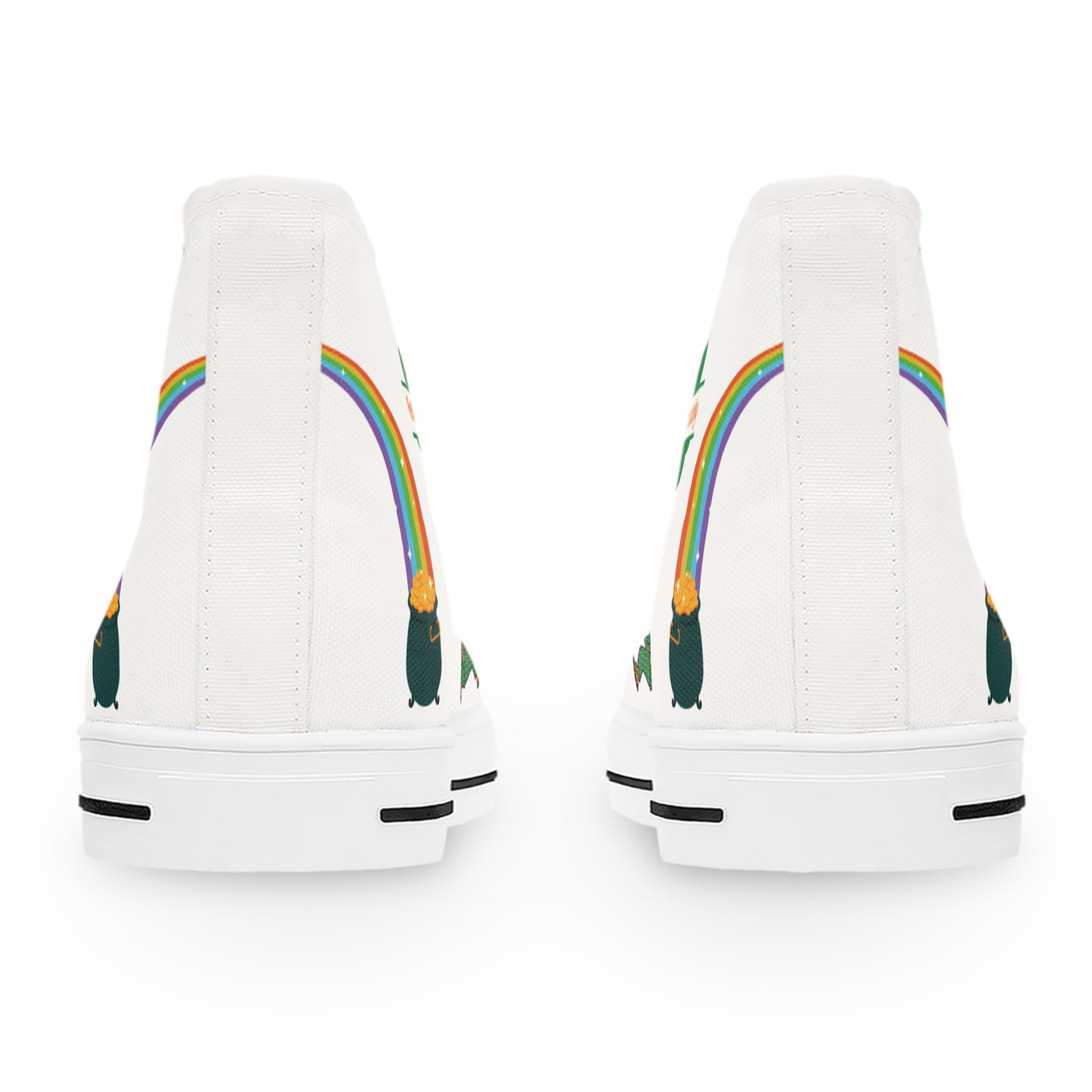 Women's Feeling Lucky Irish High Top Canvas Sneakers