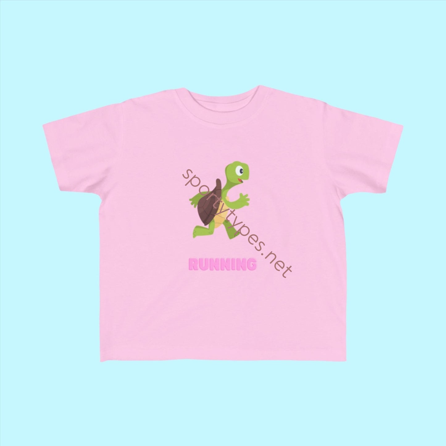 Pink Toddler Running Fan Jersey T-Shirt