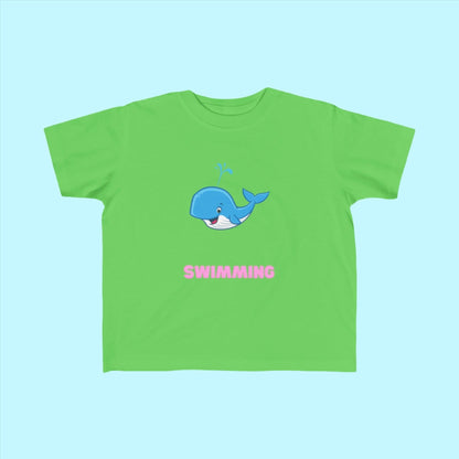 Apple Toddler Swimming Fan Jersey T-Shirt