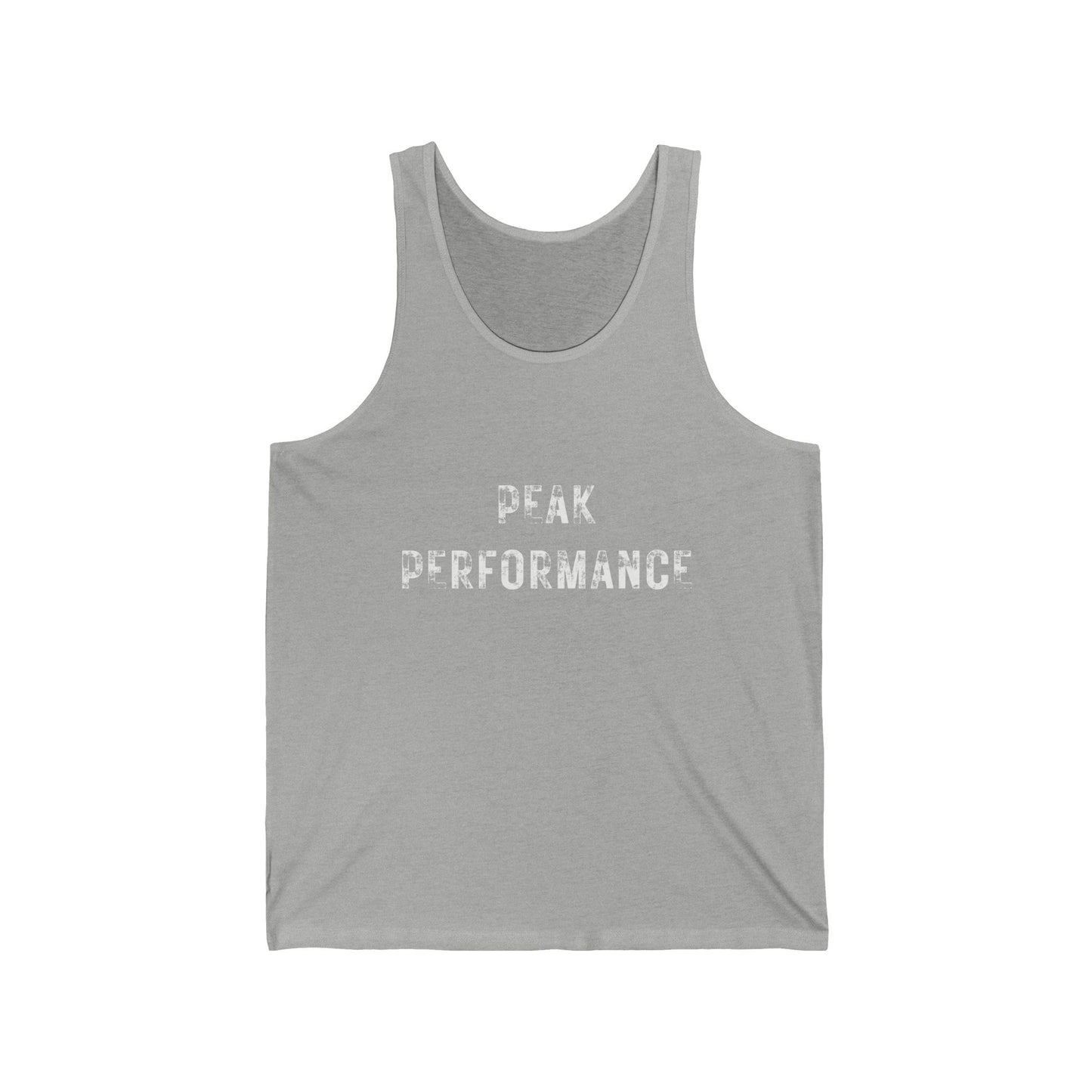 Men's Peak Performance White Distressed Print Tank Top