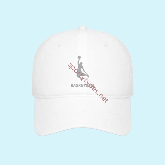 White Slam Dunk Baseball Cap