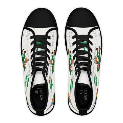 Women's Feeling Lucky Irish High Top Canvas Sneakers