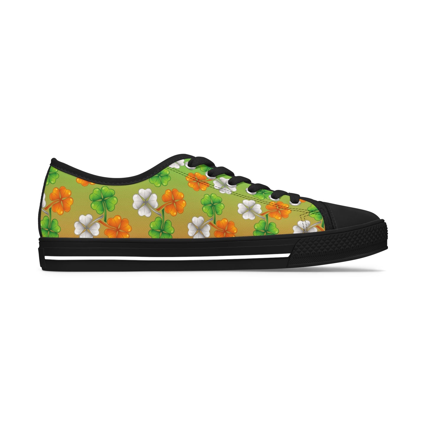 Women's Irish Shamrock Low Top Canvas Sneakers