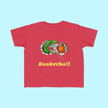 Red Toddler Basketball Fan Jersey T-Shirt