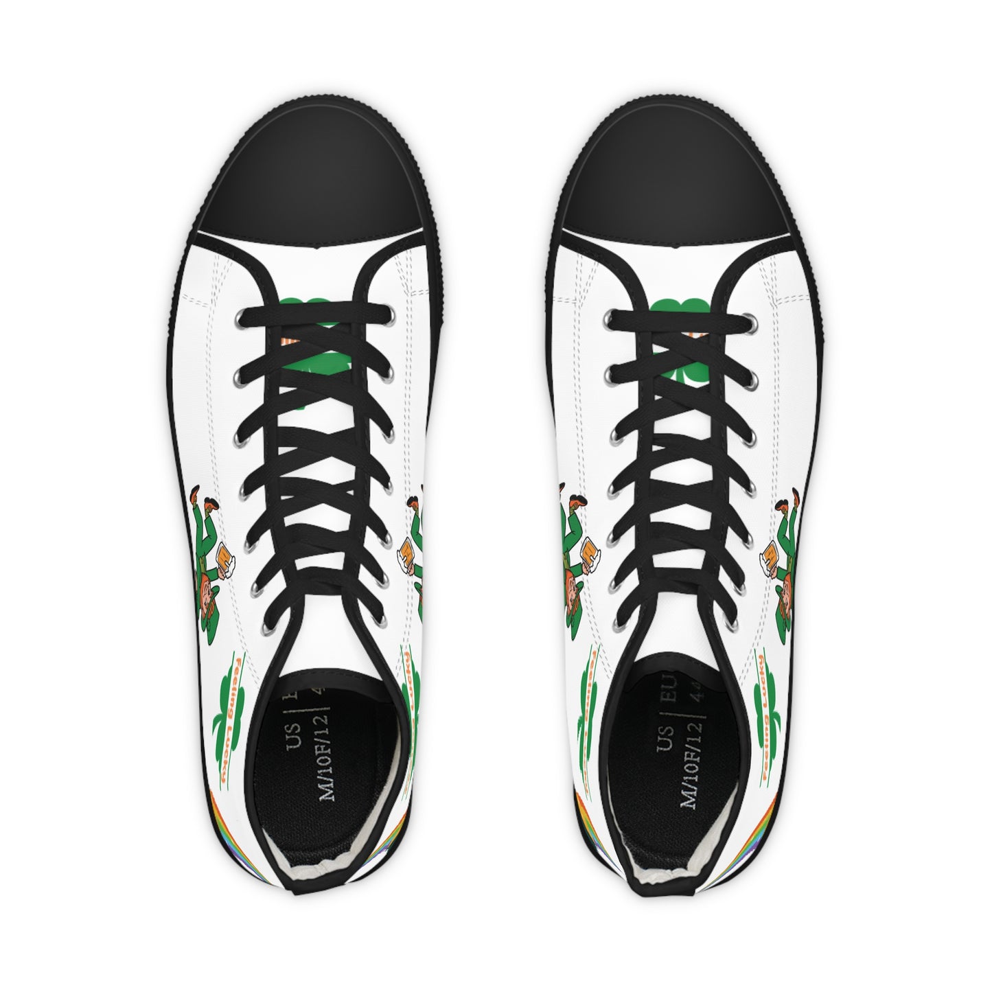 Men's Feeling Lucky Irish High Top Canvas Sneakers