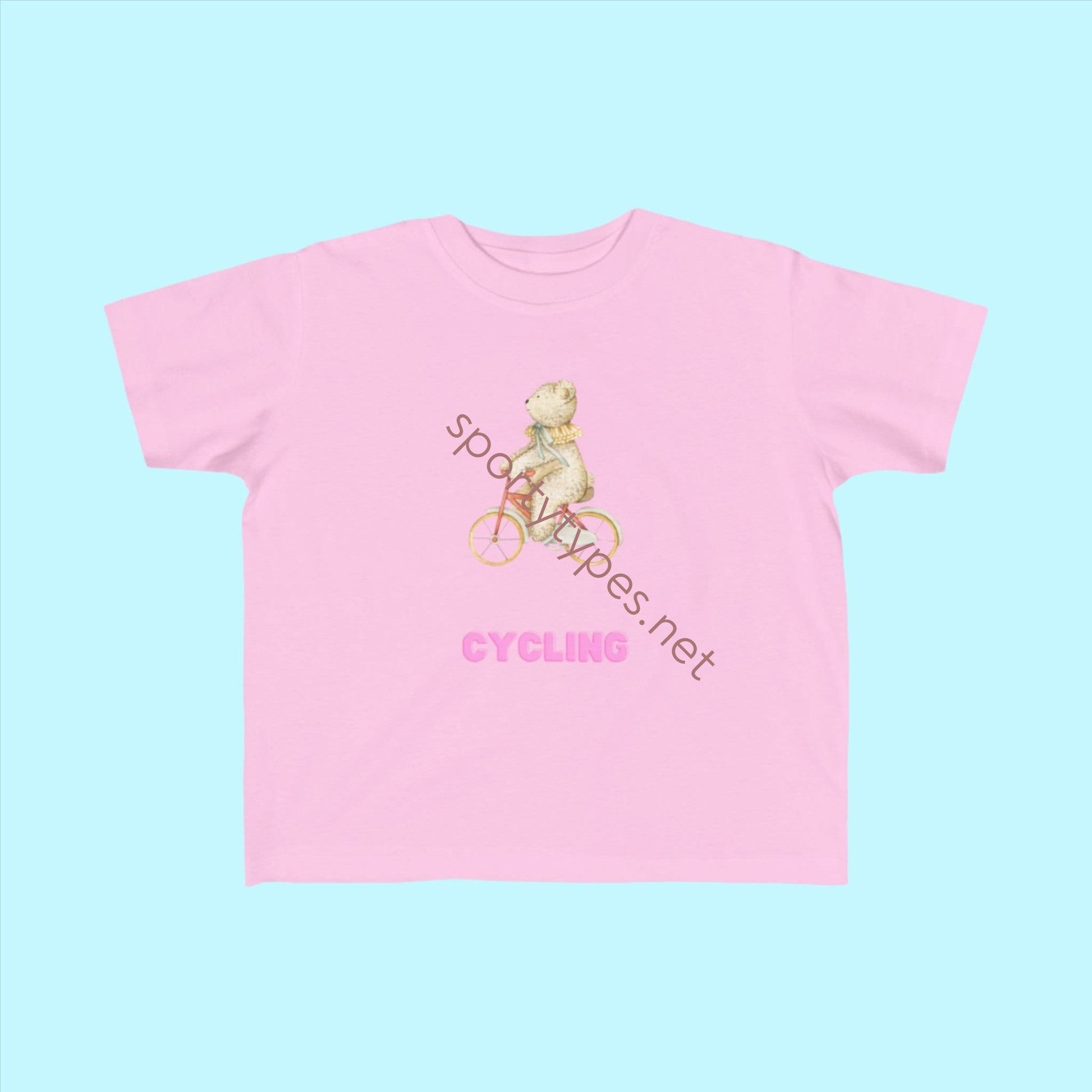 Pink Toddler Cycling Fan Jersey T-Shirt