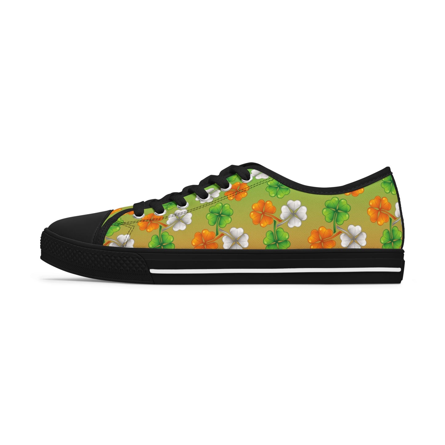 Women's Irish Shamrock Low Top Canvas Sneakers