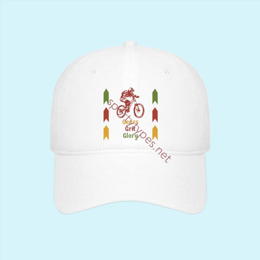 White Mountain Biking Theme Baseball Cap