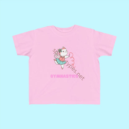 Pink Toddler Gymnastics Fan Jersey T-Shirt