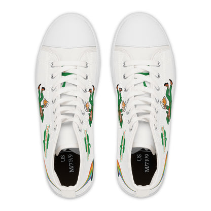 Women's Feeling Lucky Irish High Top Canvas Sneakers