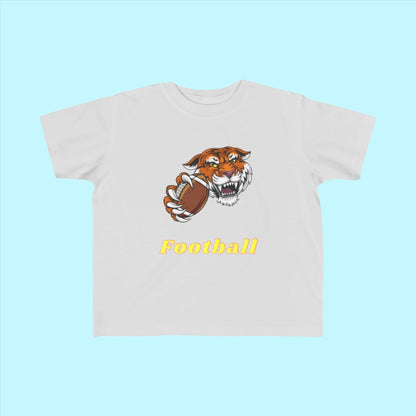 Silver Toddler Football Fan Jersey T-Shirt