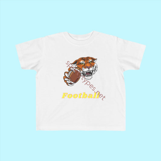 White Toddler Football Fan Jersey T-Shirt