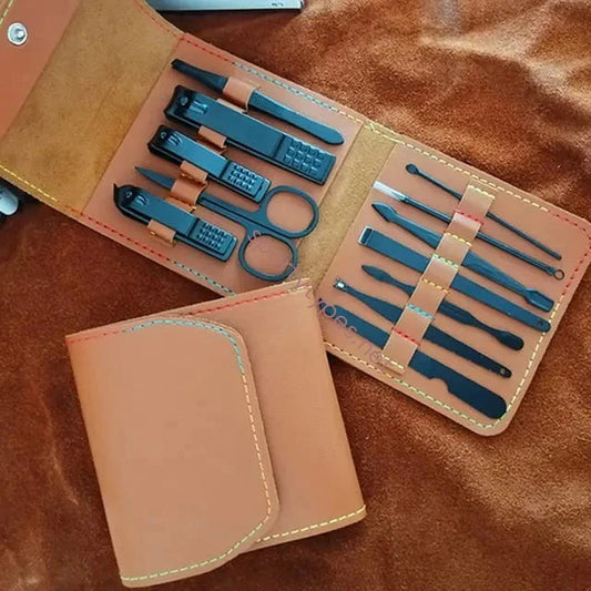 Brown Nail Clippers Tool Set