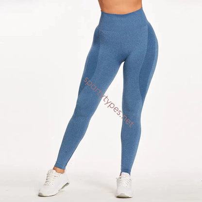 Blue Fitness Running Yoga Pants