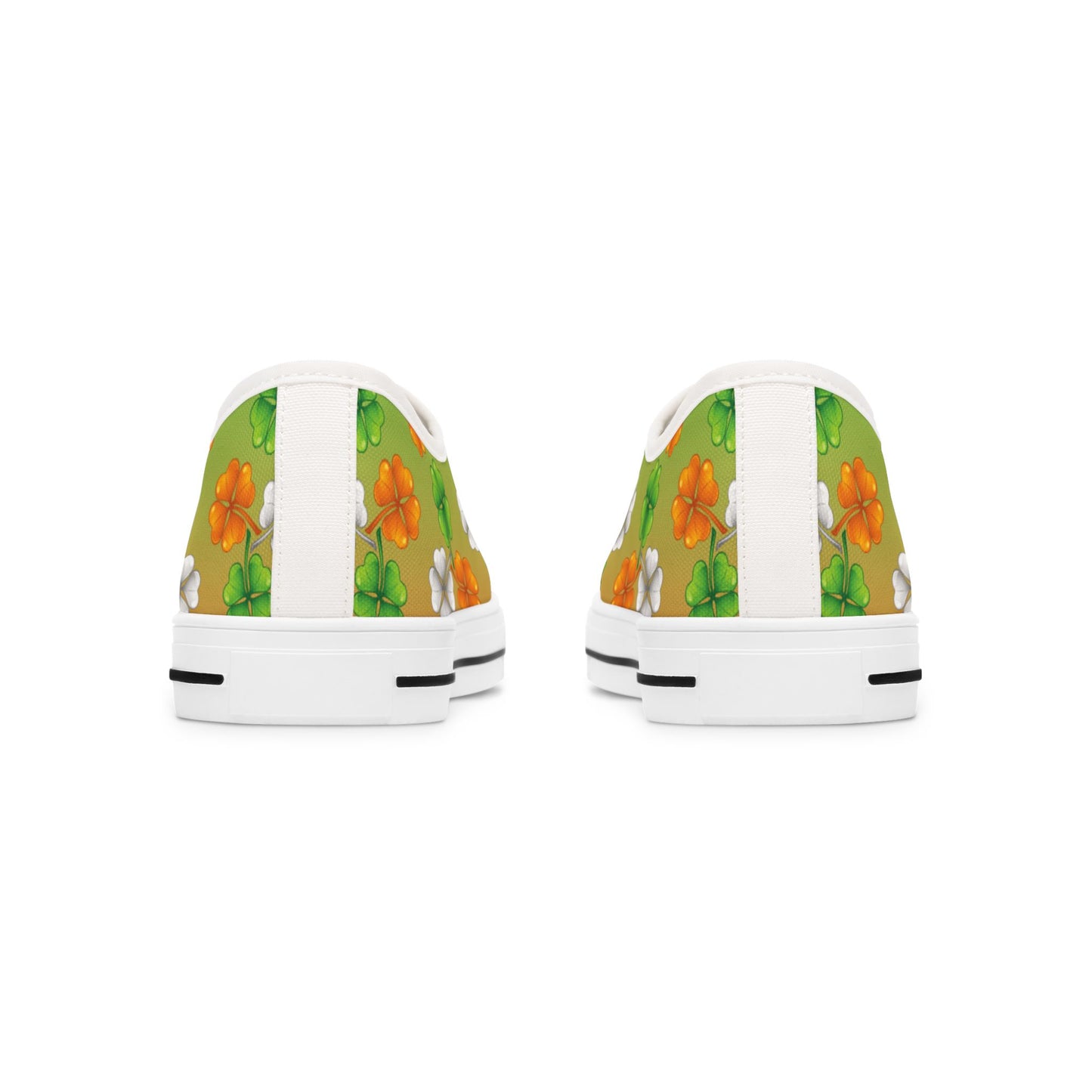 Women's Irish Shamrock Low Top Canvas Sneakers