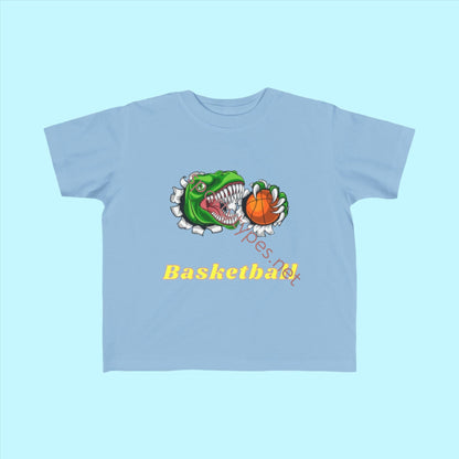 Light Blue Toddler Basketball Fan Jersey T-Shirt