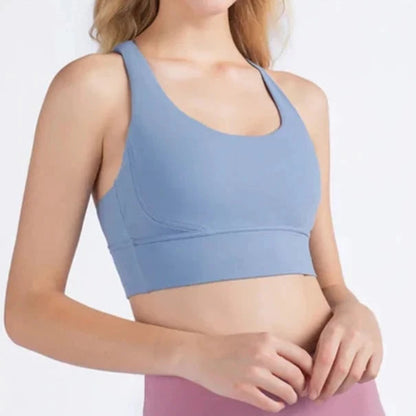 Sky Blue Women's Breathable Yoga Top