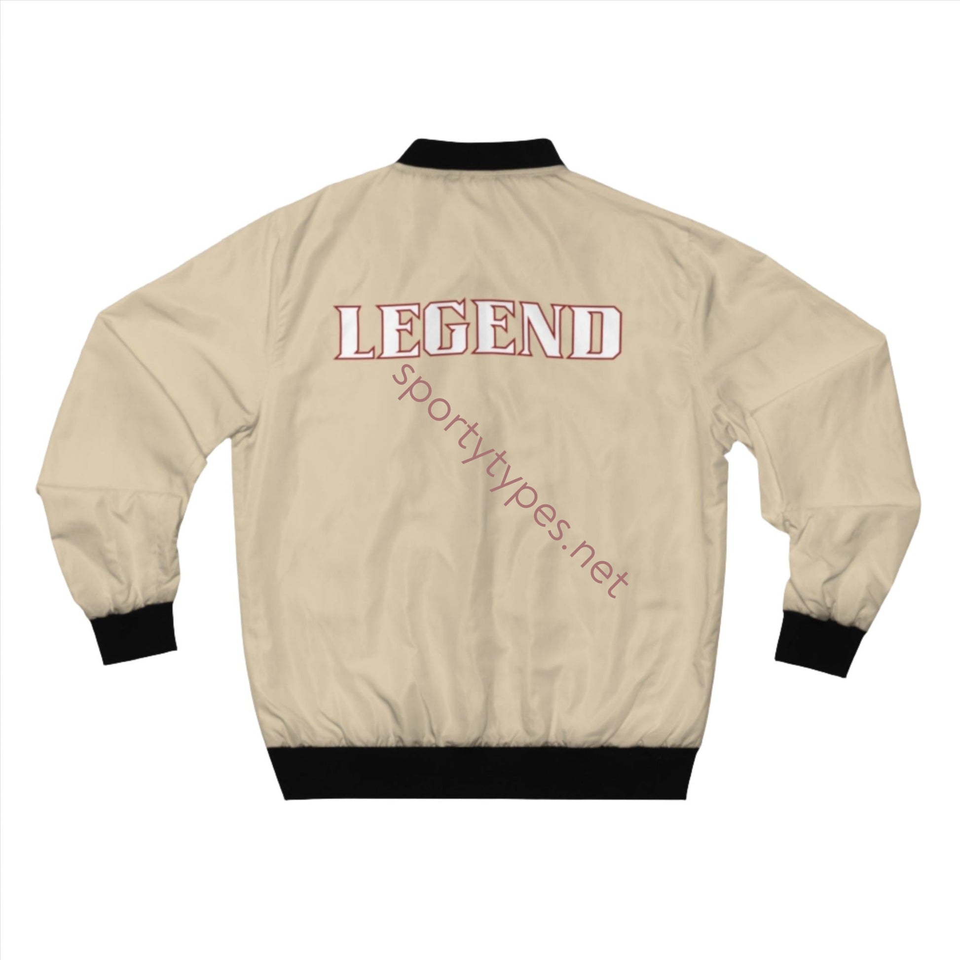 Men's Beige Legend Bomber Jacket