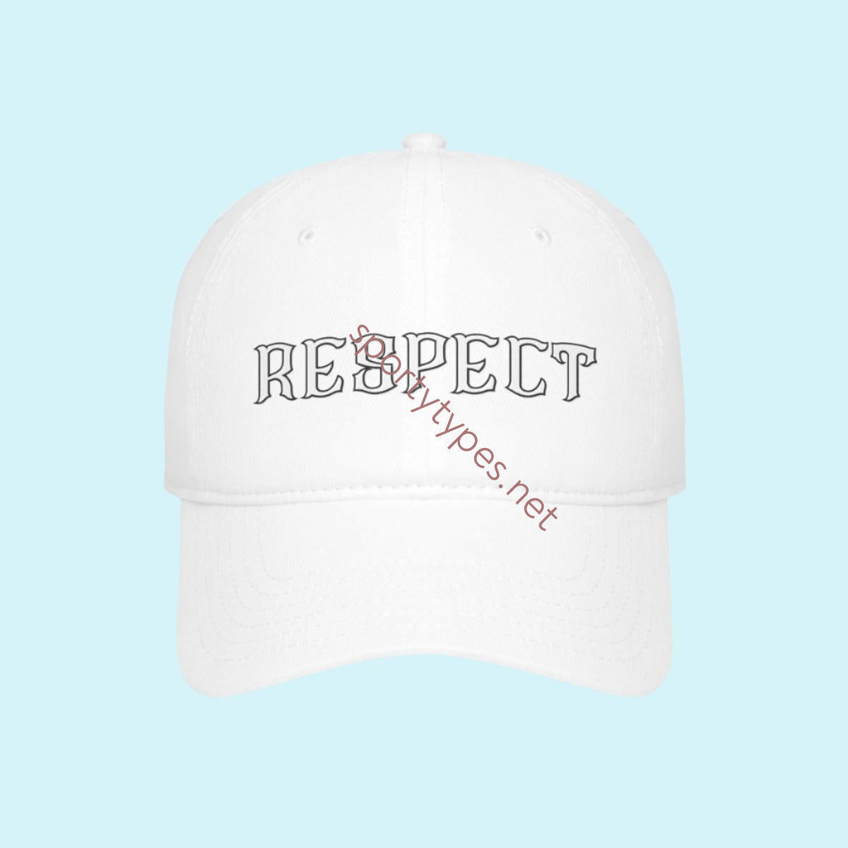 White RESPECT Baseball Cap