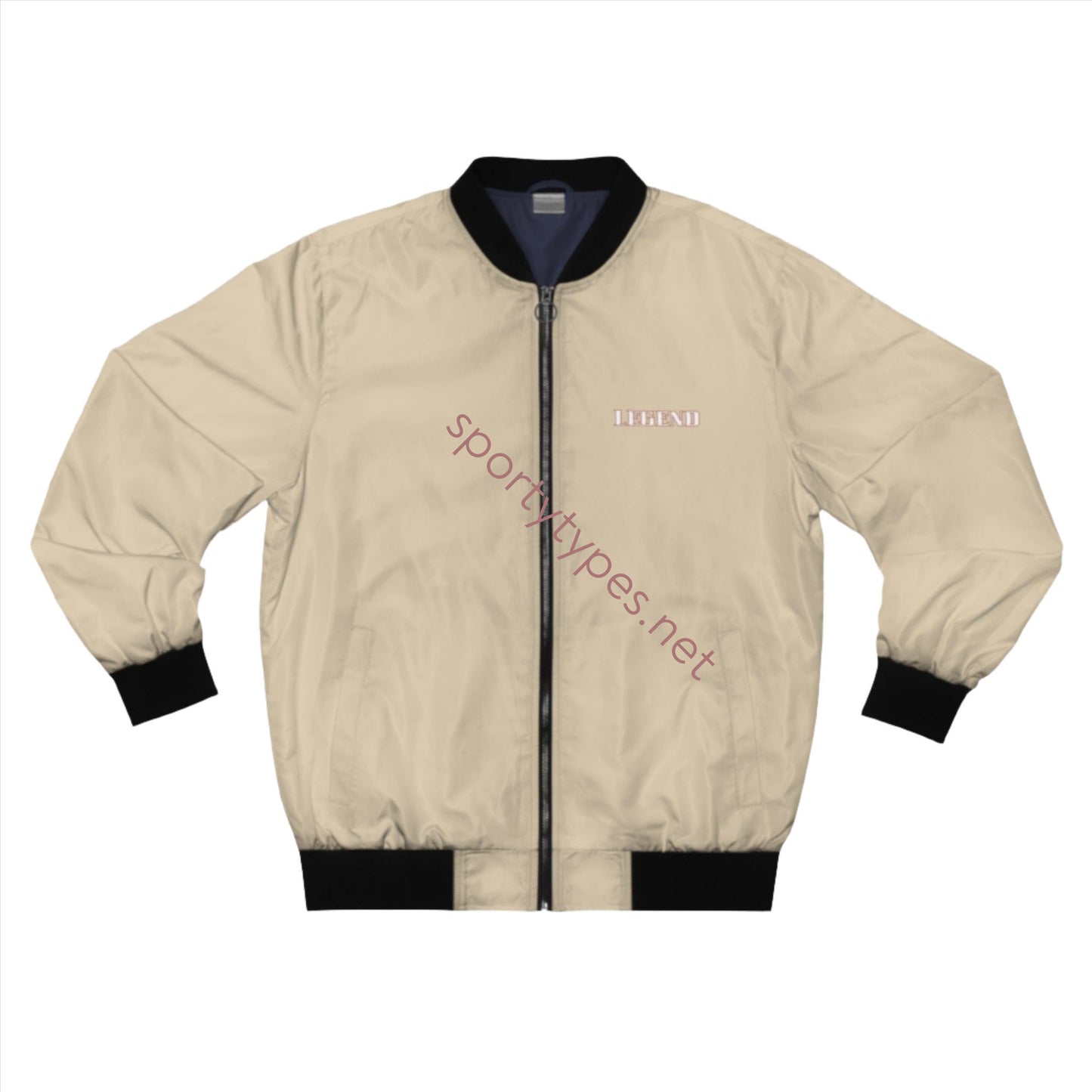 Men's Beige Legend Bomber Jacket