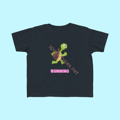 Black Toddler Running Fan Jersey T-Shirt