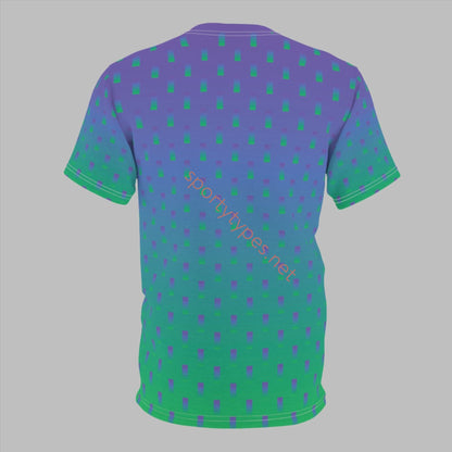 Unisex Purple Green Tee