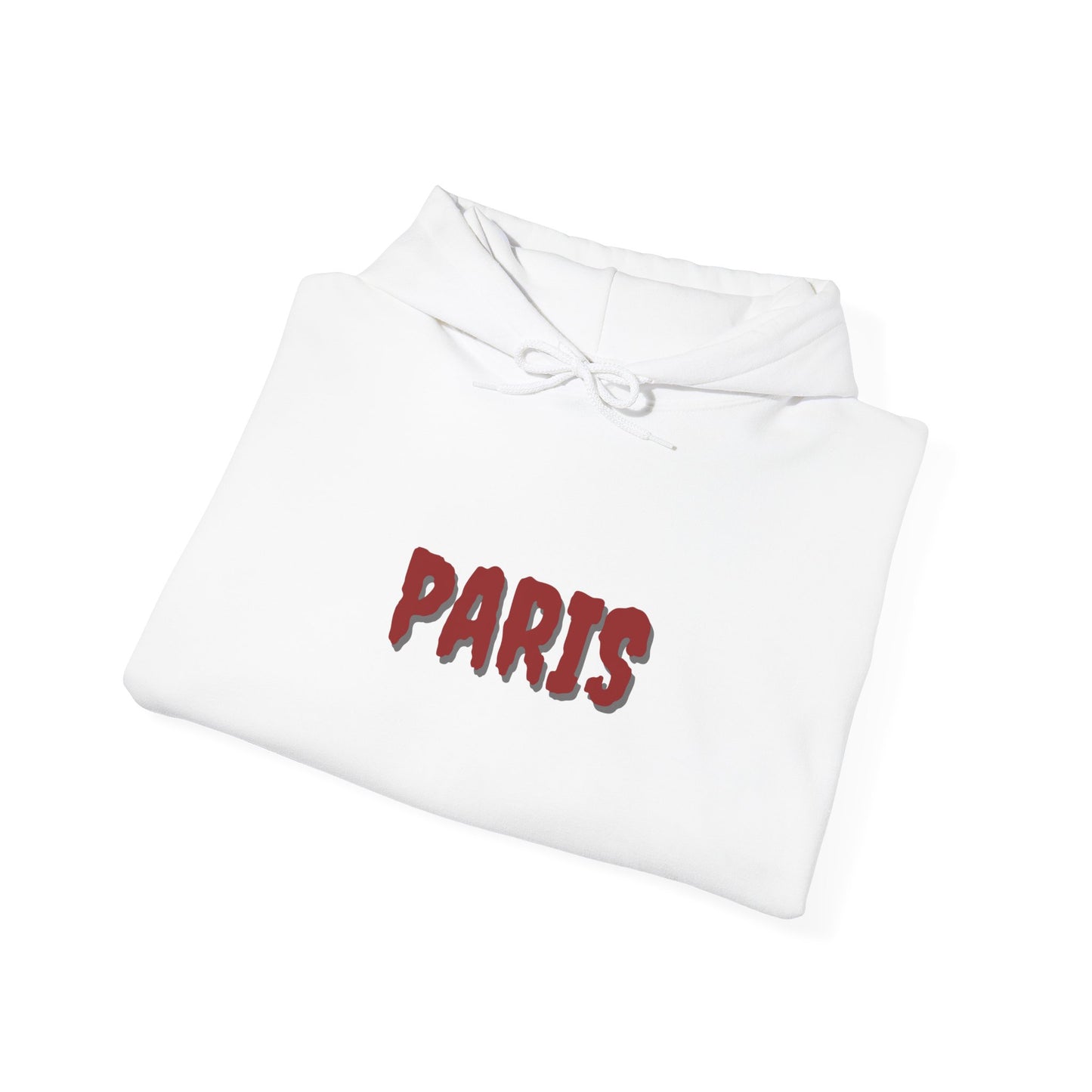 White Paris Pullover Hoodie – Chic, Cozy, and Iconic (S-5XL)