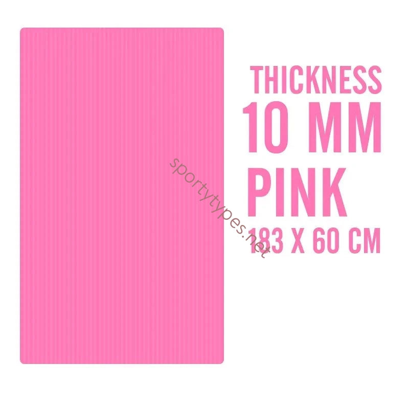 Pink Non-Slip Fitness Mat