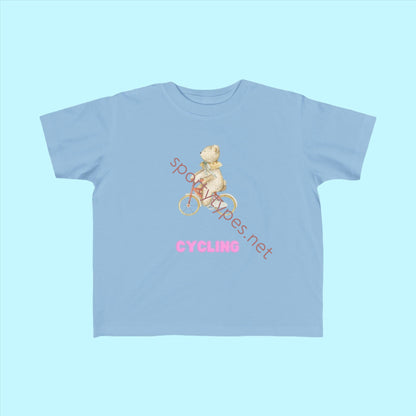 Light Blue Toddler Cycling Fan Jersey T-Shirt