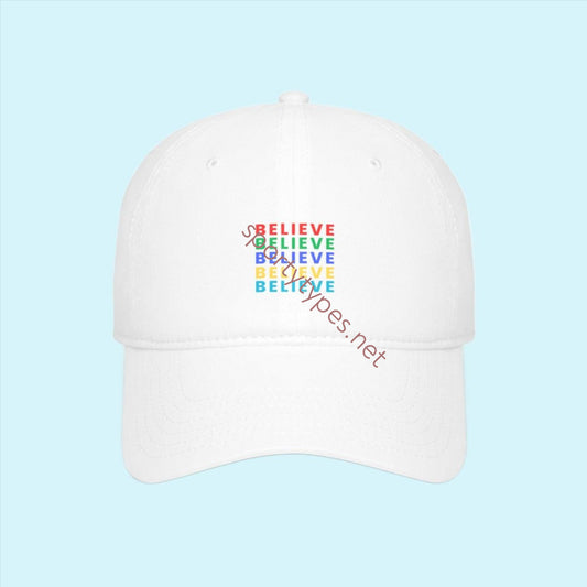 White Believe Baseball Cap