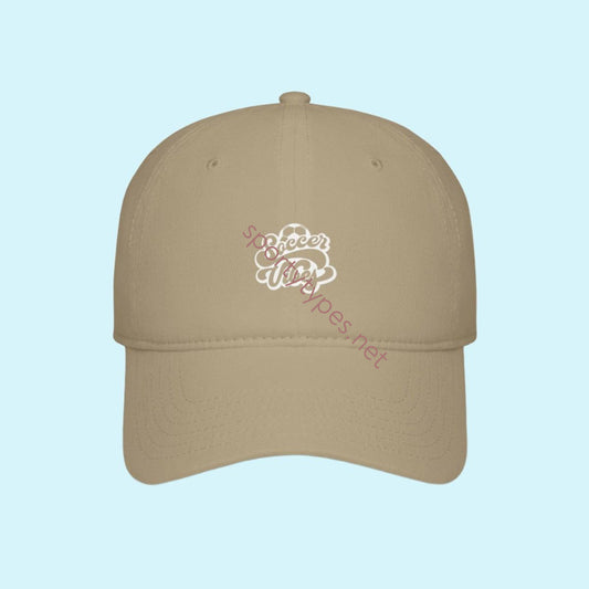 Khaki Soccer Vibes Baseball Cap