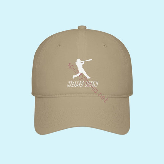 Khaki Home Run Baseball Cap