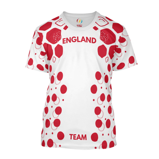 England Women's Football Supporter T-Shirt – Red & White Pride