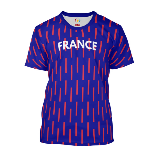 France Women's Football Supporter T-Shirt – Red, White & Blue Pride