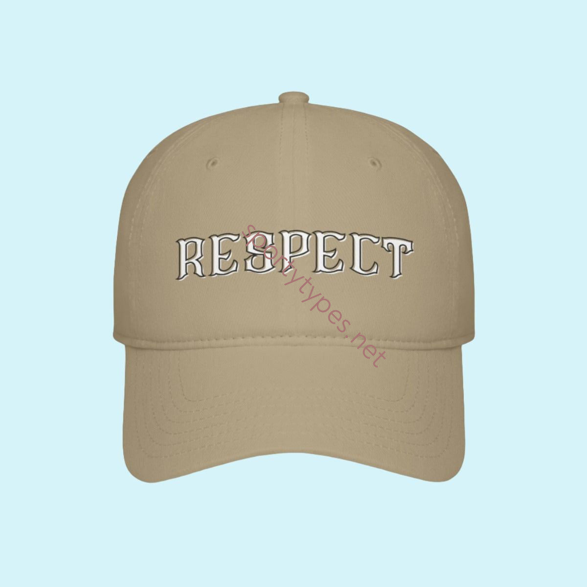 Khaki Basketball Hoop Baseball Cap