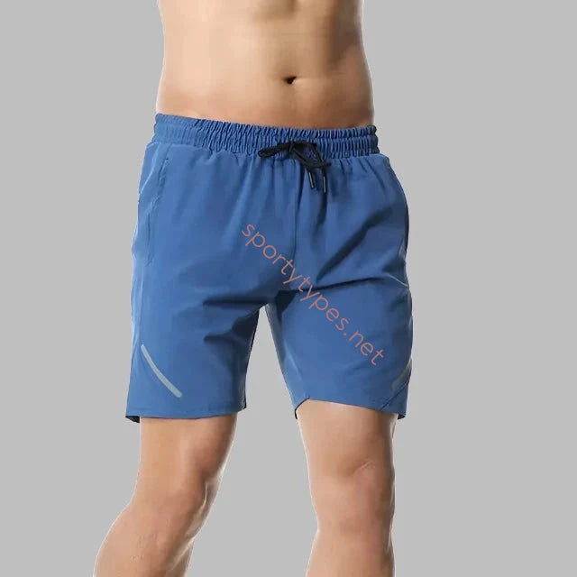 Blue Men's Running Workout Shorts