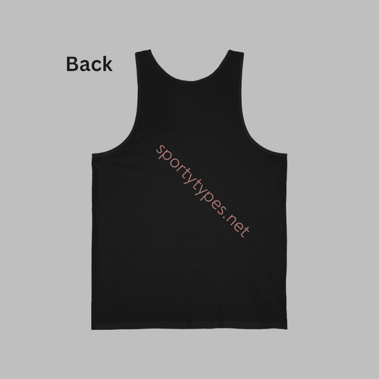 Men's Black Peak Performance White Distressed Print Tank Top