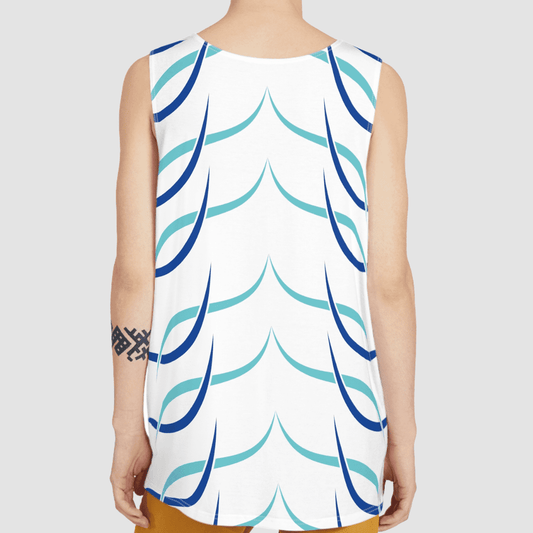 Men's Blue Waves Tank Top