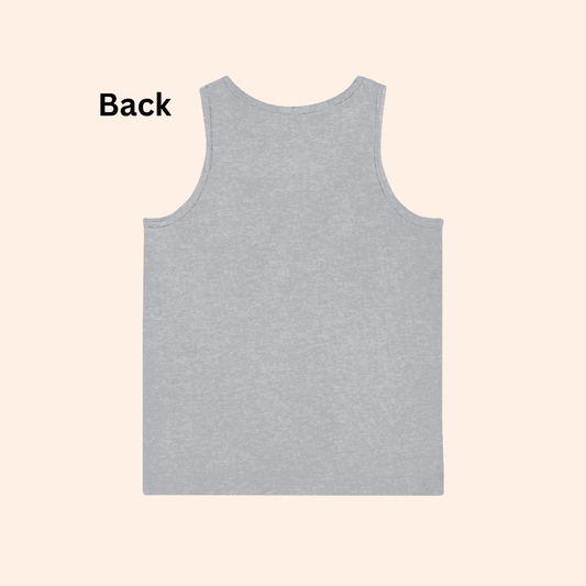 Men's Grey Boxing Theme Cotton Tank Top