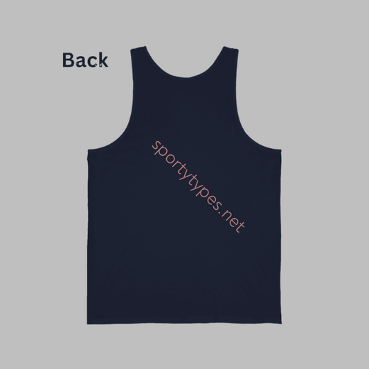 Men's Navy Peak Performance Silver Distressed Print Tank Top