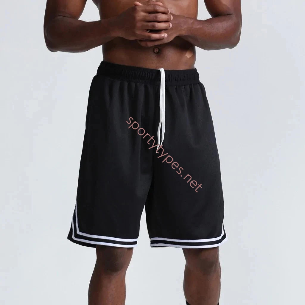 Black Men's Basketball Style Shorts