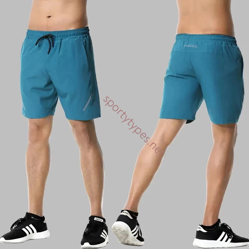 Turquoise Men's Running Workout Shorts