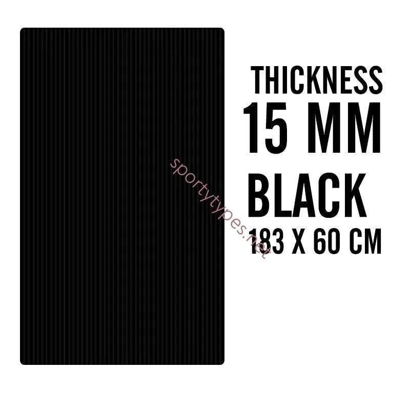 Black Non-Slip Fitness Mat