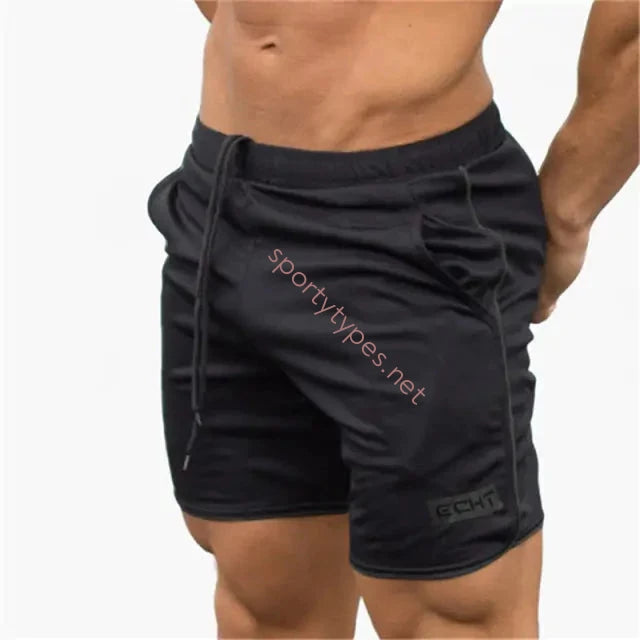 Black Men's Performance Gym Shorts