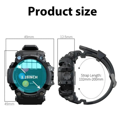 Black Fitness Tracker Smart Watch
