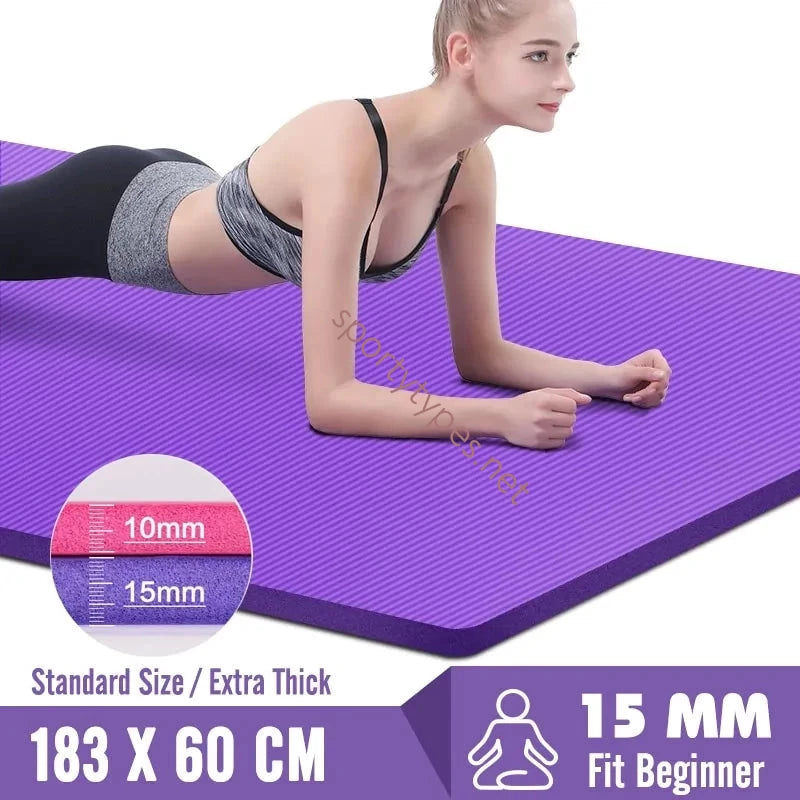 Purple Non-Slip Fitness Mat