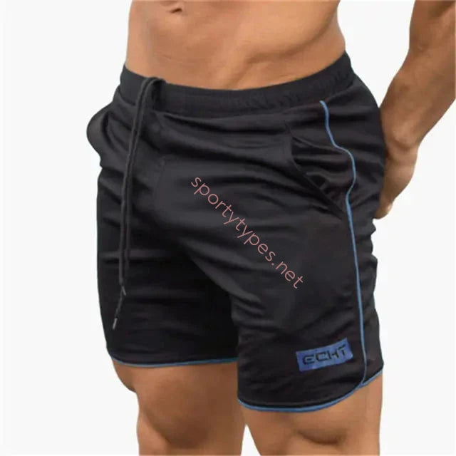 Black/Blue Men's Performance Gym Shorts